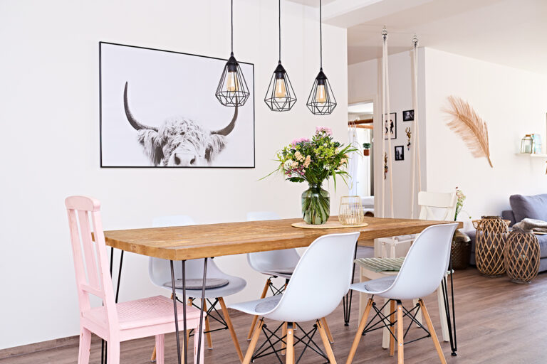 Essbereich Esstisch Eames Plastic Side Chair DSW homestaging homestyling