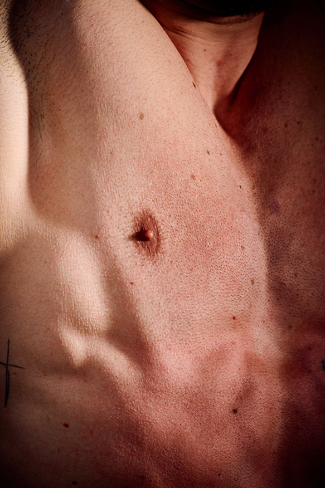 Portrait of a CrossFit athlete in the shower