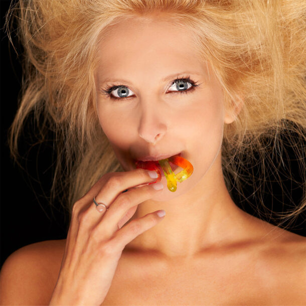 Beauty Portrait Gummischlangen