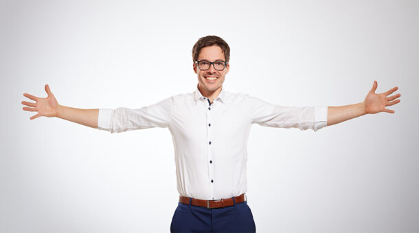 Portrait von einem Coach